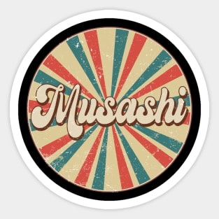 Circle Design Musashi Proud Name Birthday Anime Sticker